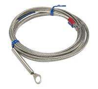 Cavo schermato metallico tipo FTARR01 KEJ da 3,0 m, sensore di temperatura a termocoppia a testa anulare, 1 pezzo(J 4 mm hole)
