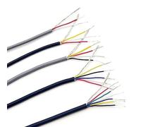 Cavo schermato multipolare, Cavo di rame schermato for il controllo del segnale canalina, 2-6 conduttori, 20-32 AWG, 2 m, UL2547, 300 V(2Cores,26AWG x 2meter)