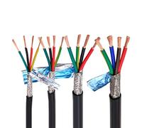 Cavo schermato multipolare RVVP15AWG 1,5 mm2 3 4 5 6 8 10 12 14 16 20 Cavo del segnale di controllo anti-interferenza a 24 nuclei(3 cores 5 meters)