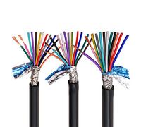 Cavo schermato multipolare RVVP22AWG 0,3 mm2 3 4 5 6 8 10 12 14 16 20 Cavo segnale di controllo anti-interferenza a 24 conduttori(3 cores 5 meters)