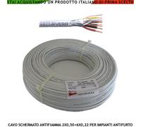 CAVO SCHERMATO PER ALLARME 2XØ0,50+6XØ0,22 MM² FILI COLORI NORMA CEI 20-22 GR2
