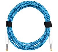 Cavo schermato per chitarra da 6,35 mm maschio a maschio cavo di rame per riduzione del rumore per chitarre elettriche Basso Design intrecciato doppia testa dritta cavo di collegamento