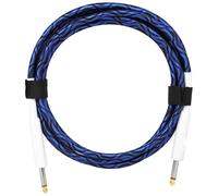 Cavo schermato per chitarra da 6,35 mm maschio a maschio cavo di rame per riduzione del rumore per chitarre elettriche Basso Design intrecciato doppia testa dritta cavo di collegamento