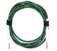 Cavo schermato per chitarra da 6,35 mm maschio a maschio cavo di rame per riduzione del rumore per chitarre elettriche Basso Design intrecciato doppia testa dritta cavo di collegamento