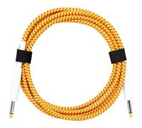 Cavo schermato per chitarra da 6,35 mm maschio a maschio cavo di rame per riduzione del rumore per chitarre elettriche Basso Design intrecciato doppia testa dritta cavo di collegamento