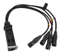 Cavo schermato RJ45 CAT5 a connettori XLR maschio a 3 pin a 4 canali, cavo ricevitore multi-rete per studio di registrazione