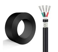 Cavo Schermato UL2464 Da 300 Piedi, Calibro 28-16, 2/3/4/5C, Cavo Schermato Intrecciato Flessibile Isolato In PVC, Rame Stagnato Con Nastro Isolante, for Sistemi Di Sicurezza, Audi(24AWG-3C)