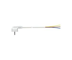 Cavo SCHUKO 3 m, 3 x 1,5 mm, 4,8 mm, 16 A, 250 V, T/TL, bianco. Connettiti in modo sicuro ed efficiente con il nostro cavo di alta qualità, ideale per i tuoi dispositivi elettrici. Modello: 7000/3.