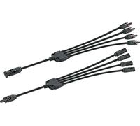 CAVO SCHWAIGER SOMC4214 - Set di cavi solari 4-in-1, compatibile con connettori MC4