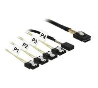 CAVO SCSI DELOCK 1m, Mini SAS SFF-8087/4xSATA 7p