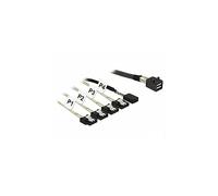 Delock 85732 1 m Mini SAS HD SFF-8643 4x SATA 6 Gb/s 7 Pin + 8 pin sideband