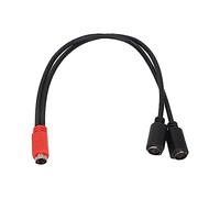 Cavo Sdoppiatore a Y MINI Din a 6 Pin, Mini DIN6 MDIN6 Maschio a 2X Fe na Cavo Sdoppiatore a Y Pe astiera, Mouse, Stampato a 6 Pin, Rosso Testa Nera Cavo Sdoppiatore a Y MINI Din a 6 Pin Per PC