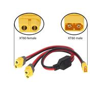 Cavo Sdoppiatore A Y XT60 14AWG da 2 Femmine A 1 Maschio, Filo Parallelo XT60 per Pannelli Solari, Centrali Elettriche e Cablaggio di Ricarica Della