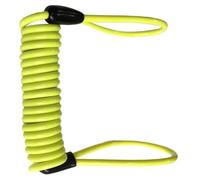 Cavo Segnalatore per Blocca Disco Bici, Giallo, Plastico, 1 Pezzo | Spirale Leggera Due Estremità ad Anello, Facile da Riporre, Aiuta a Ricordare Blocco Inserito