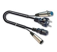 Cavo segnale 3x1,5 mmq + alimentazione SMART Line con spine Schuko + XLR 3F <> V