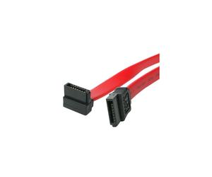 Cavo Serial ATA SATA a SATA ad angolo retto - STARTECH - 15 cm - Schermato - Rosso