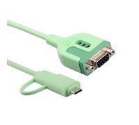 Cavo seriale da RS232 a USB FT232RN, chipset da USB a porta COM RS232 seriale PDA a 9 pin, cavo DB9 compatibile per router, interruttori, PLC, stampanti CNC e scanner di codici a barre per fotocamere