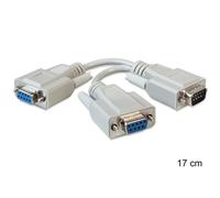 Cavo seriale DELOCK 65403 DB-9 Maschio/Femmina 0,17 m Beige