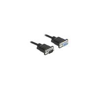 Cavo seriale DELOCK 86598 RS-232 D-Sub9 maschio/femmina 5 m Nero