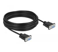 Cavo seriale DeLock 87525 DB-9 F/F 10 m Nero connettori diritti