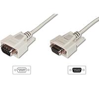 DIGITUS Serial Connection Cable - D-Sub 9 to D-Sub 9 - Plug to Socket - 3.0m - E