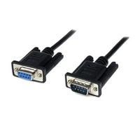 ST SCNM9FM2MBK - 2m Black DB9 RS232 Null Modem Cable F/M