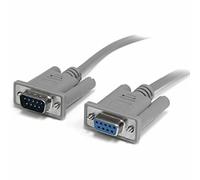 cavo seriale rs-232 non interlacciato d-sub a 9 pin maschio / femmina 2 metri