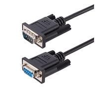 StarTechcom Cavo Seriale Null Modem RS232 da 3 m - Cavo Seriale Crossover con Schermatura in Alluminio - Cavo COM Connettore D