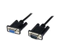 ST SCNM9FM2MBK - 2m Black DB9 RS232 Null Modem Cable F/M