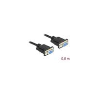 Cavo Seriali - DELOCK - 86614 - 0,5 m - Nero - Cavo di connessione