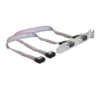 Cavo serie DeLOCK 0,4 m DB-9 maschio a femmina