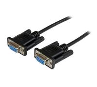 Cavo serie Startech SCNM9FF2MBK DB9 null modem 2 m nero femmina-femmina