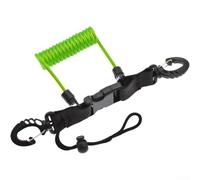 Cavo Sicurezza Camera Subacquea per tpu Acciaio Cavo Sicurezza | Ganci rotanti 360°, sgancio sott'acqua, fissaggio per facile, sicurezza massima, compatibilità universale(Green)