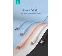 Cavo silicone jelly da type c a lightn. devia 1.2mt 3a 27w nero