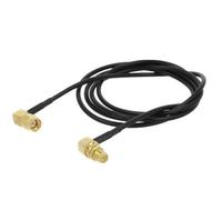 Cavo SMA-10-1.0 50 Ω 1 m RP-SMA maschio, RP-SMA femmina nero ONTECK