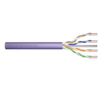 Digitus CAT 6 U-UTP 100m, Simplex - LSZH-1 - Eca, Cat-6 - U-UTP - 100m | Simplex - AWG 23/1 - Compatibile con PoE - 1 Gbps - 250 MHz - Cavo Ethernet LAN - Viola