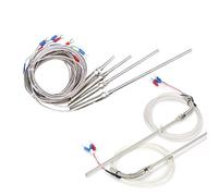 Cavo sonda termocoppia 0-800 gradi M8 KJ PT100 tipo 50 mm, 150 mm, 100 mm, 200 mm, filettatura vite, 1 pezzo(1 m M8 PT100,200mm)