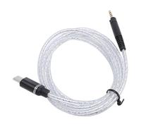 Cavo Sostitutivo per Cuffie da Tipo C a 2,5 Mm Placcato Argento per HD599 HD518 HD569 Trasmissione Ad Alta fedeltà Lungo 1,5 M Ideale per Audiofili