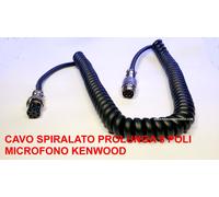 CAVO SPIRALATO PROLUNGA 8 POLI MASCHIO -FEMMINA MICROFONO KENWOOD MC60 MC90