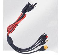 Cavo splitter 4 in 1 per connettore pannello solare, per XT60/DC5521/DC7909 a DC5521, compatibile con Jackery, per centrali elettriche Ecoflow