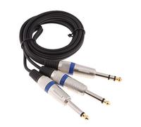 Cavo splitter a Y mono TS da 6,35 mm TRS stereo a doppio TS