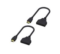 Cavo Splitter Compatibile 1 In 2 Out 1080P 2 Porte Duali Adattatore Y per Laptop