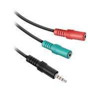 Cavo splitter con 1 jack 3,5mm maschio e 2 jack 3,5mm femmina