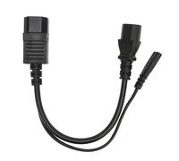 Cavo splitter di alimentazione compatto da 32 cm con anima in rame isolata ignifuga, riduzione intelligente del rumore, modalità puntamento a cuore,