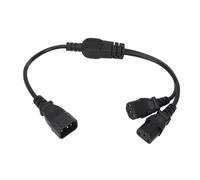 Cavo splitter di alimentazione per UPS server, cavo di prolunga adattatore doppio C14-C13Y con funzionalità Plug and Play, buon suono, buon suono,