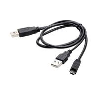 Cavo splitter doppio USB maschio a 5 pin, disco rigido esterno DVDS Bluray 50 cm, trasferimento dati, cavo Y
