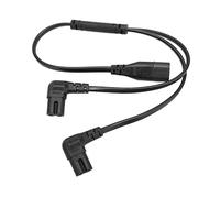 Cavo Splitter IEC320 C8 Dual C7 con 1 Ingresso 2 Uscite per Lampada da Scrivania per Monitor LCD