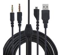 Cavo Splitter Mic RGB PC USB 3.5mm Per Arctis 3 5 7 Pro