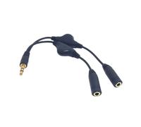 Cavo splitter per cuffie da 3,5 mm con doppio controllo del volume