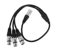 Cavo splitter per microfono XLR, adattatore audio bilanciato da 1 maschio a 3